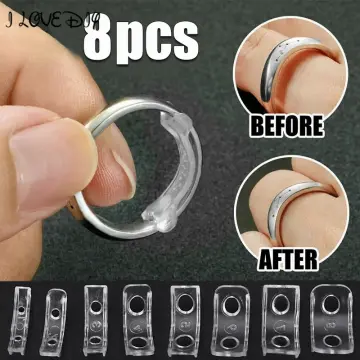 Shop 8pcs Invisible Clear Ring Size Adjustable with great discounts and  prices online - Dec 2023